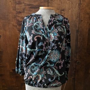 Dana Buchman Paisley Medallion Top